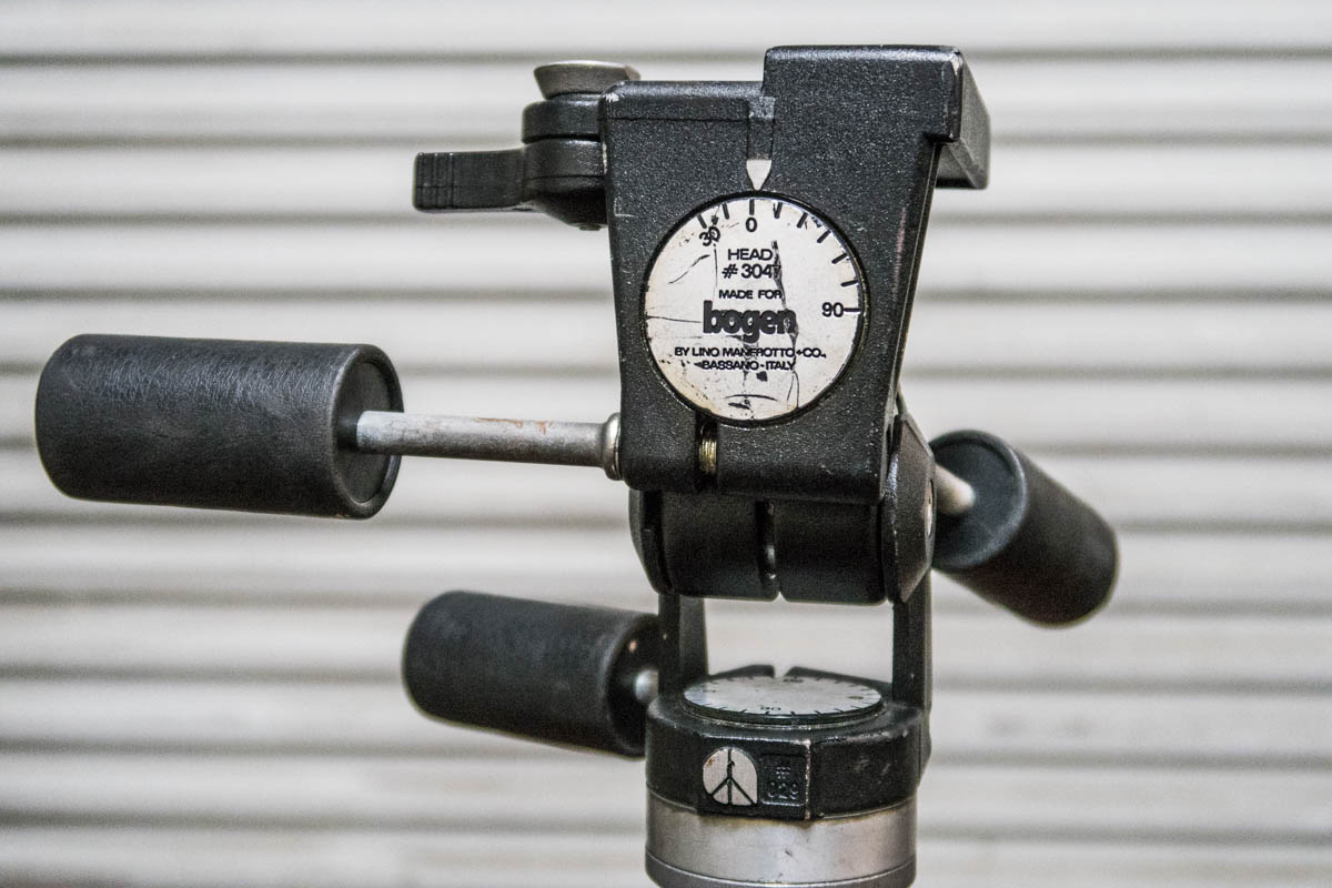 a weathered Bogen #3047 w/ quick plate. This one's for my large format 4x5 Cambo