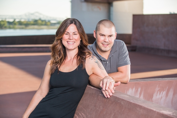 I photographed Sara and Josh at the new Bywater "Crescent Park" at sunset.©2015 Zack Smith