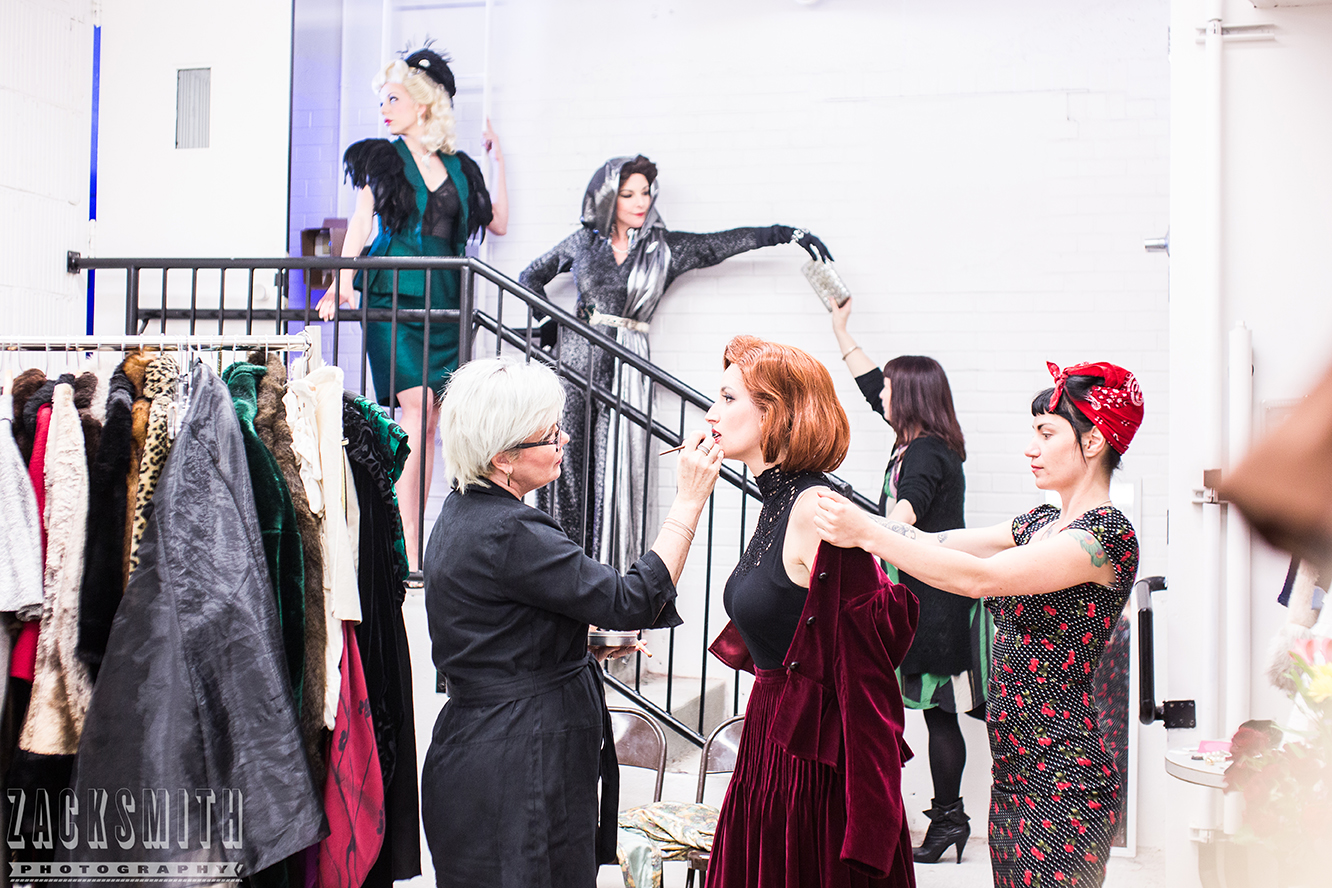 Backstage Portrait of "The Women" a recent play performed in Gretna, LA 2016