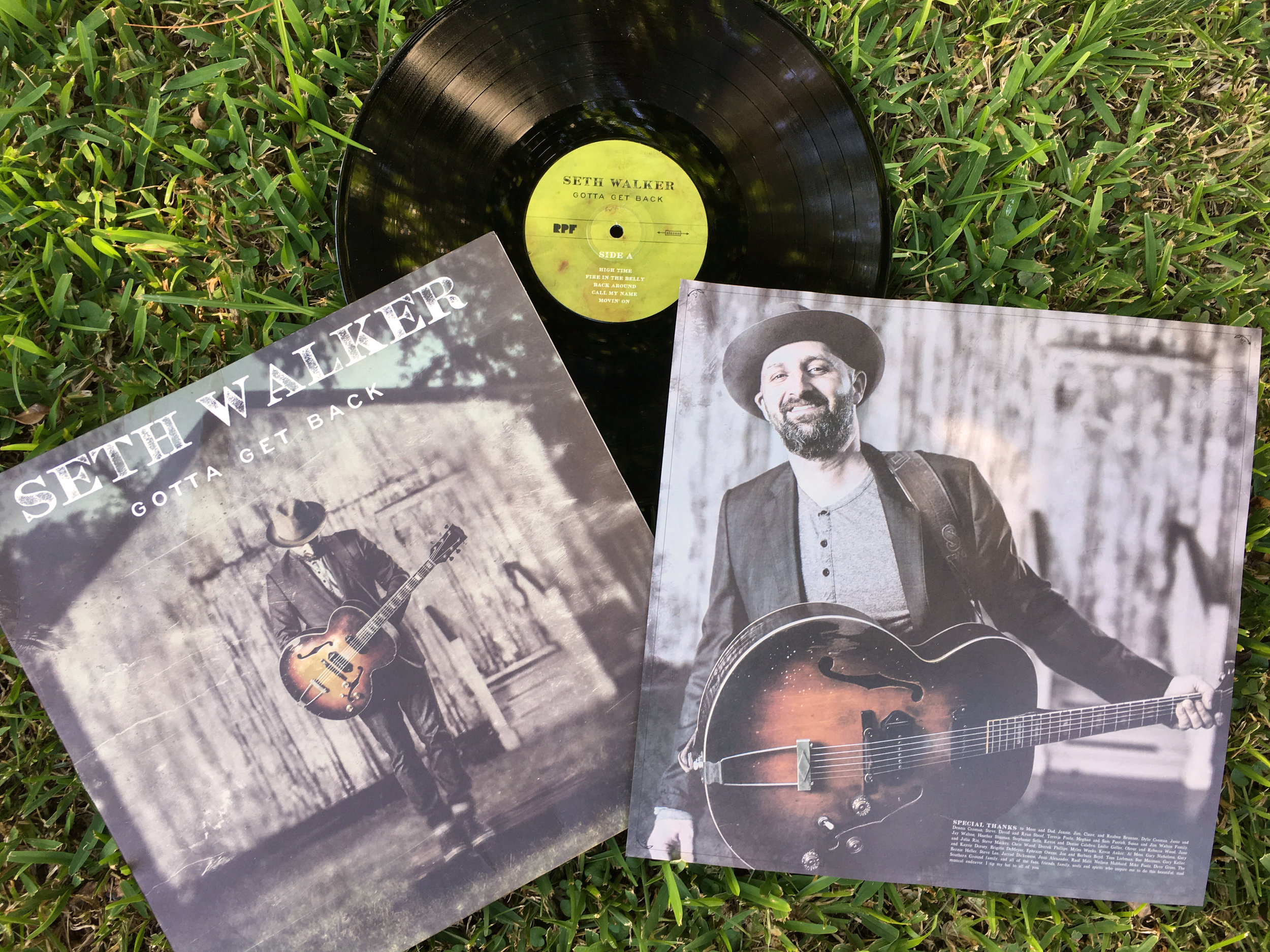 Seth Walker "Gotta Get Back" Cover and Inset