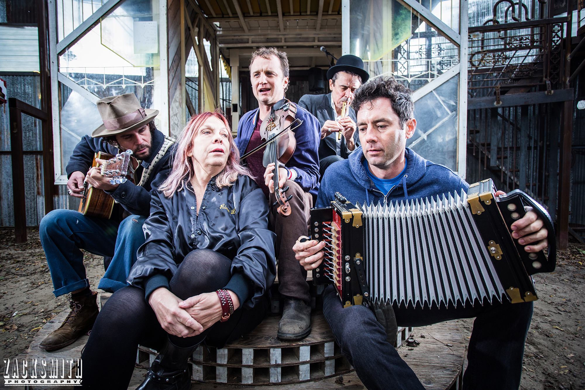 Lost Bayou Ramblers, Rickie Lee Jones, Spider Stacy and Langhorn Slim at the Music Box, 2016