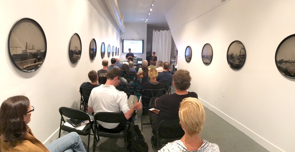 Zack Smith and Jennifer Shaw presenting "How To Prepare Your Photography Portfolio" to the New Orleans Photo Alliance on August 8, 2017