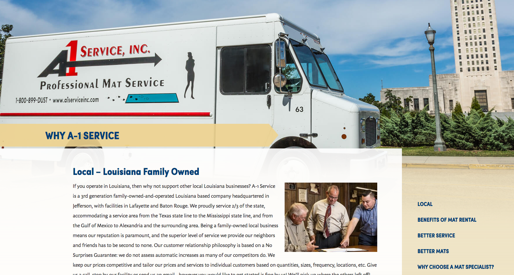 A1 Service Inc. Professional Mat Service