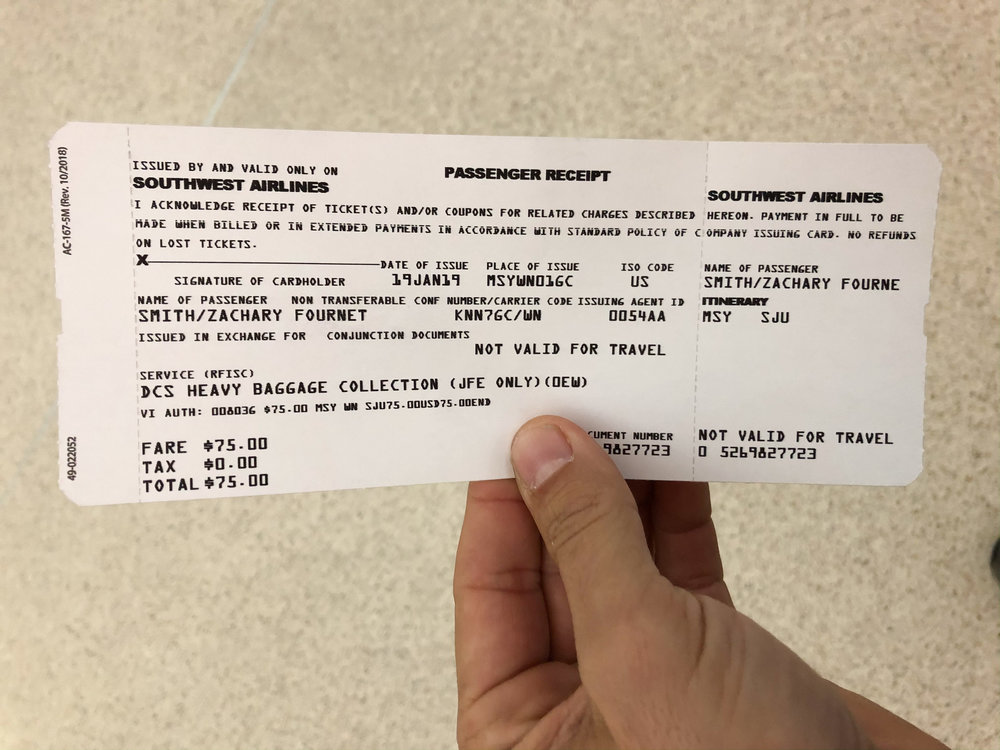Keep all of your receipts! All of them! Even if it’s oversize it’s good to know what it costs.