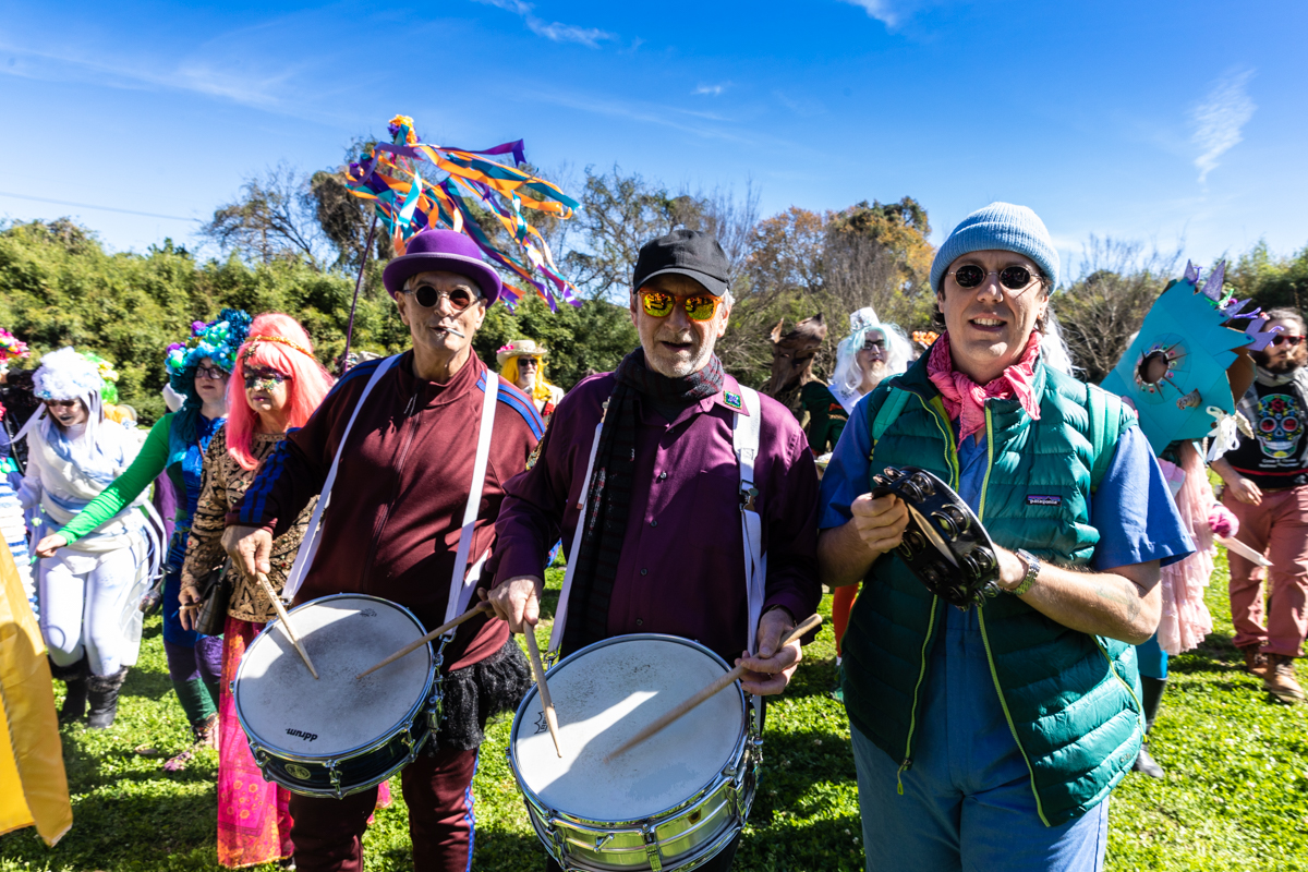 Carlo Nuccio, Doug Garrison, and Anthony Cuccia - the greatest drumline of any parade!