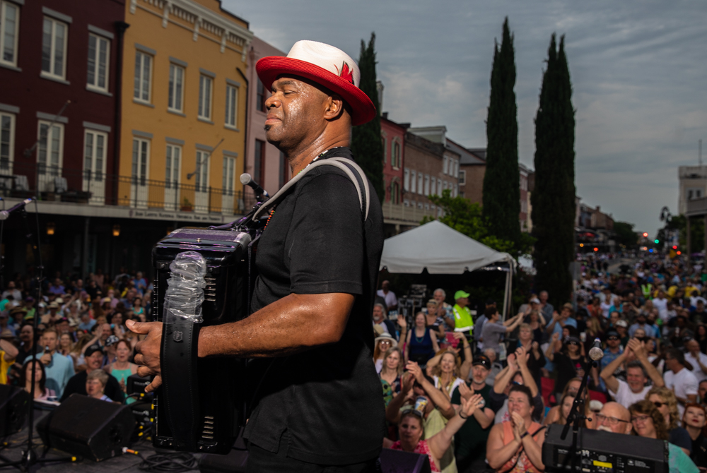 Sunpie Barnes closes out the Chevron Stage. You can ask him too…it was definitely feeling a bit like summer that day. ©Zack Smith Photography
