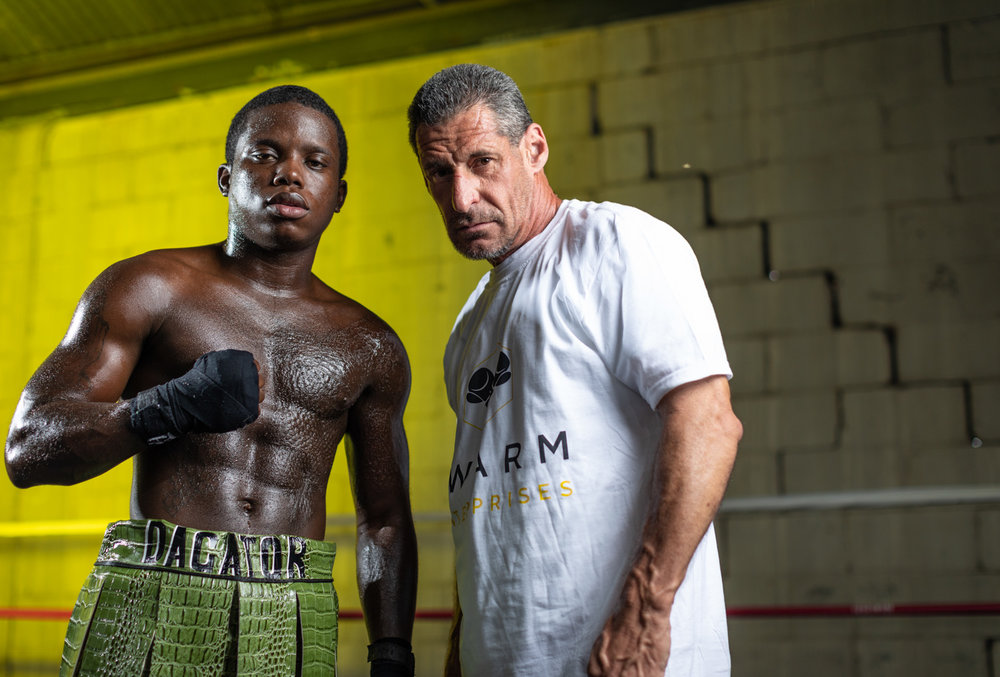 Delvin “Lump” McKinley with Martin “Marty” Marino of Director Boxing in New Orleans, LA. ©Zack Smith Photography