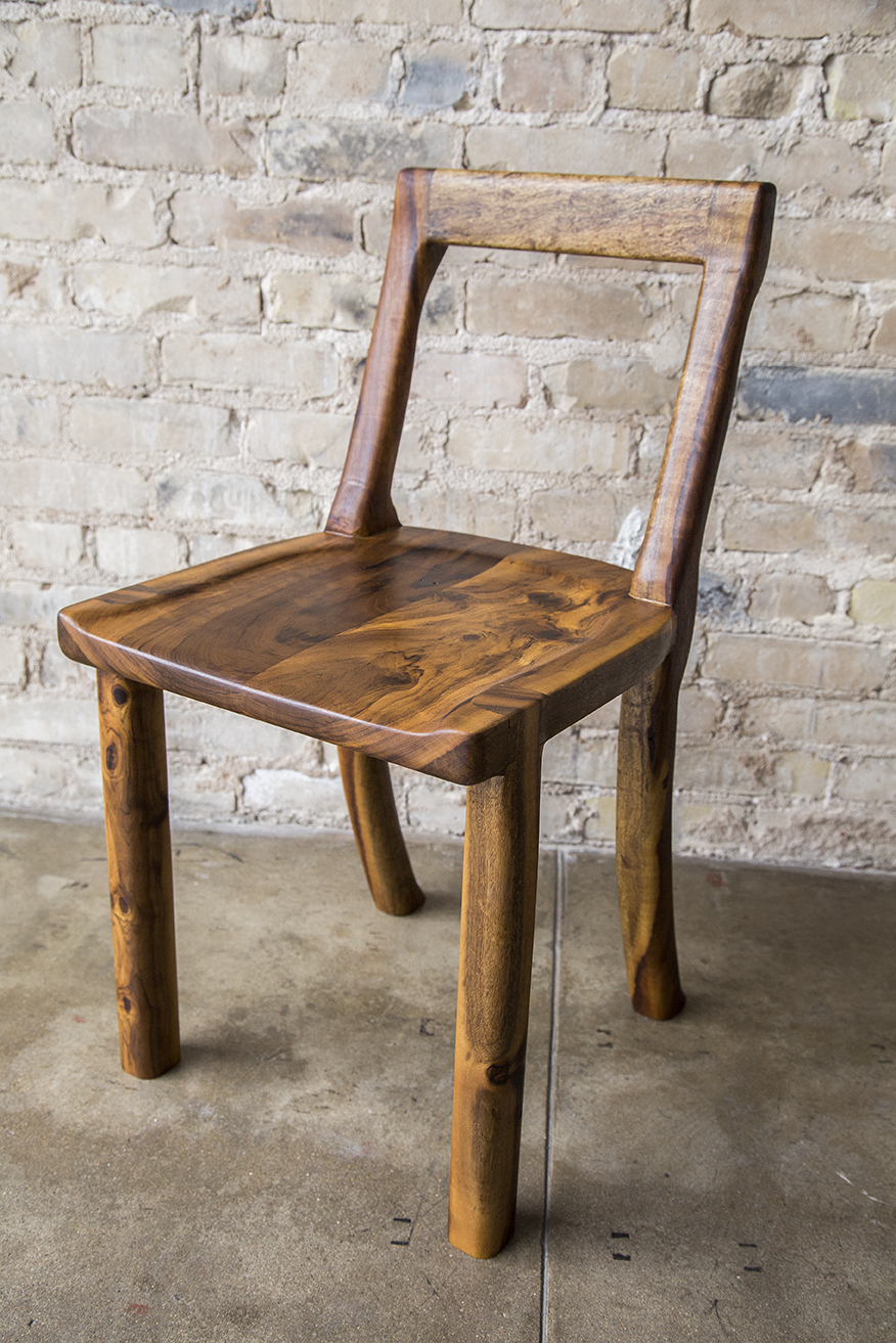 Imbuia Low Back Sculpted Chair