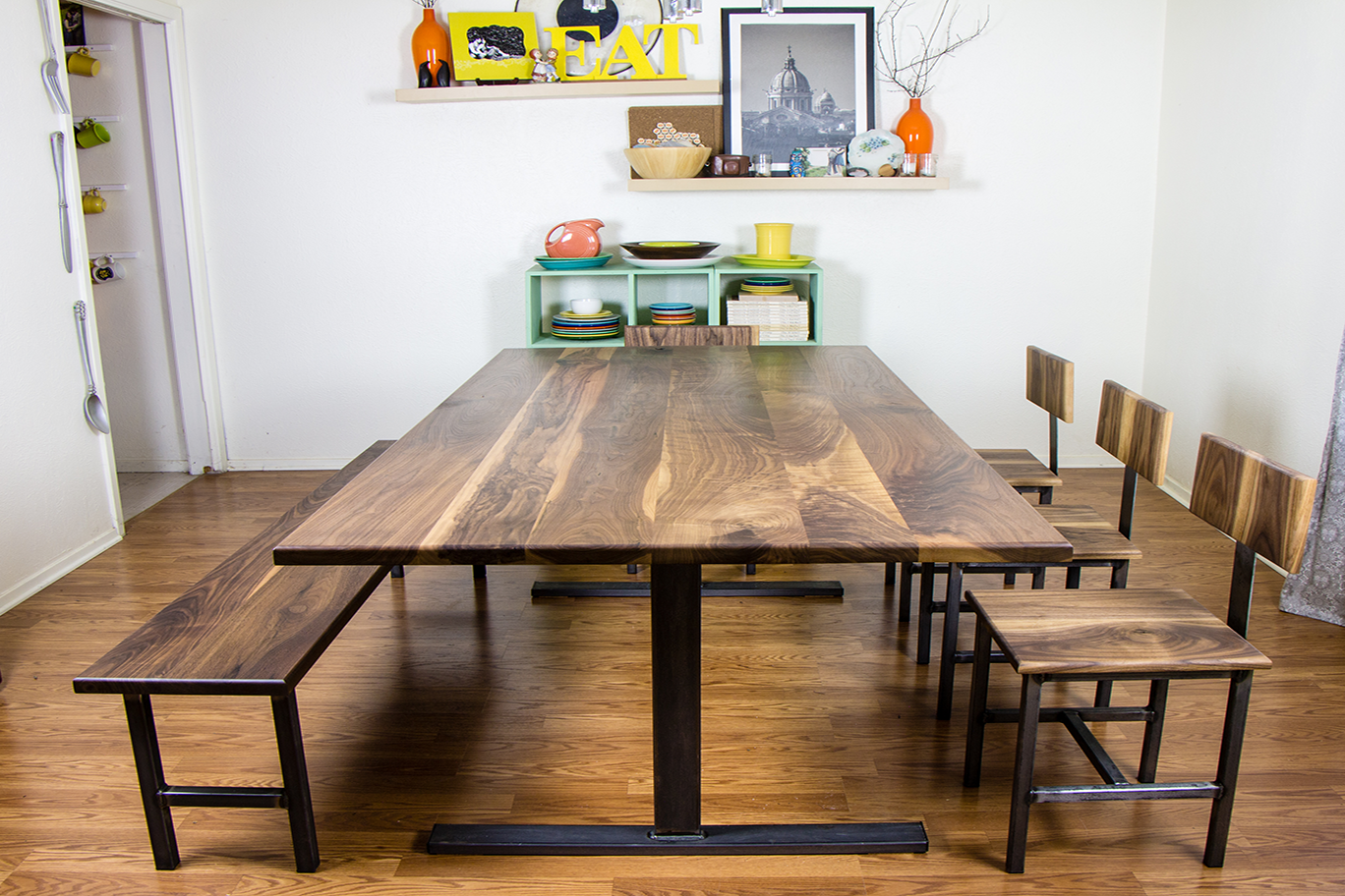 Modern Trestle Dining Table