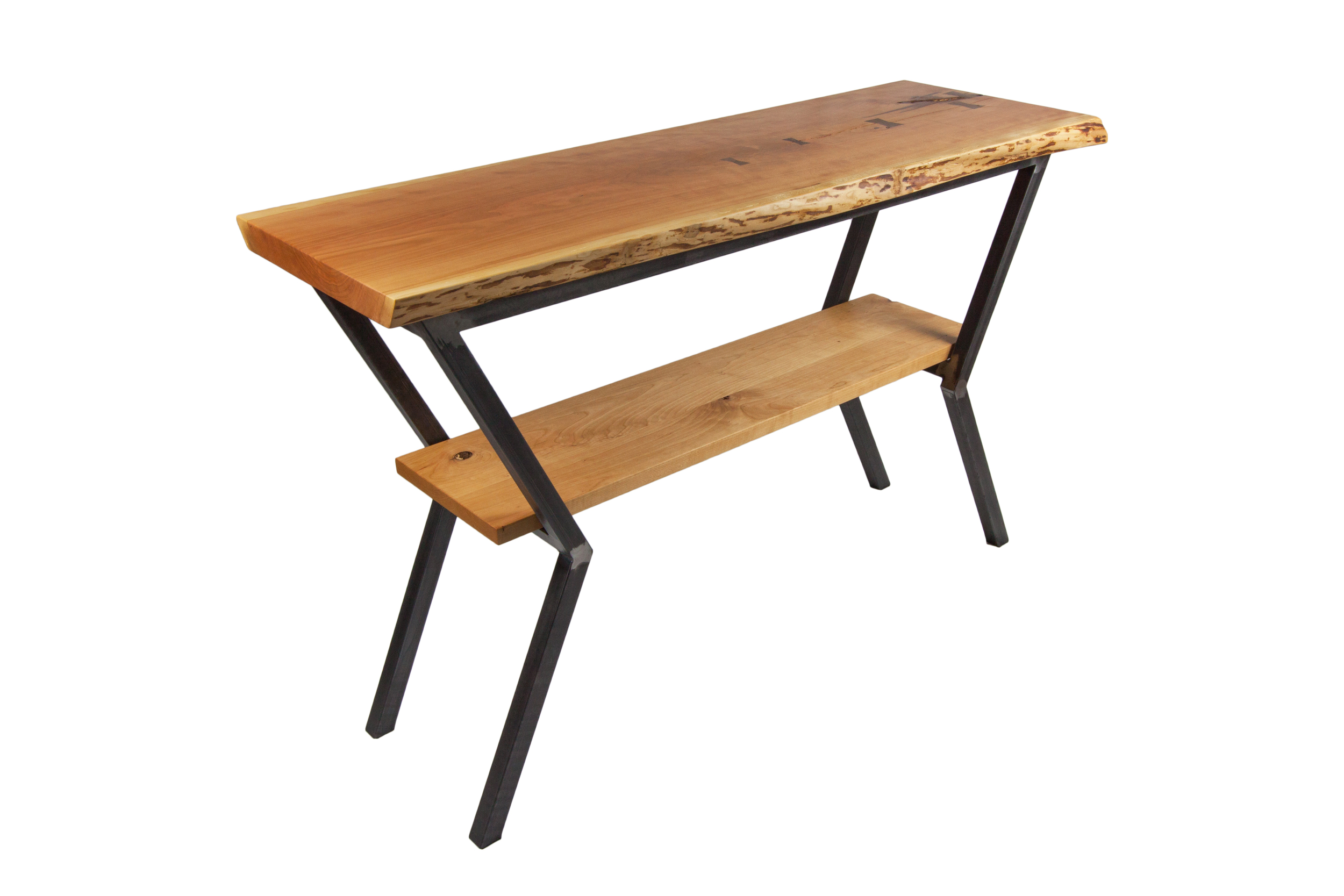 Live Edge Cherry Console Table