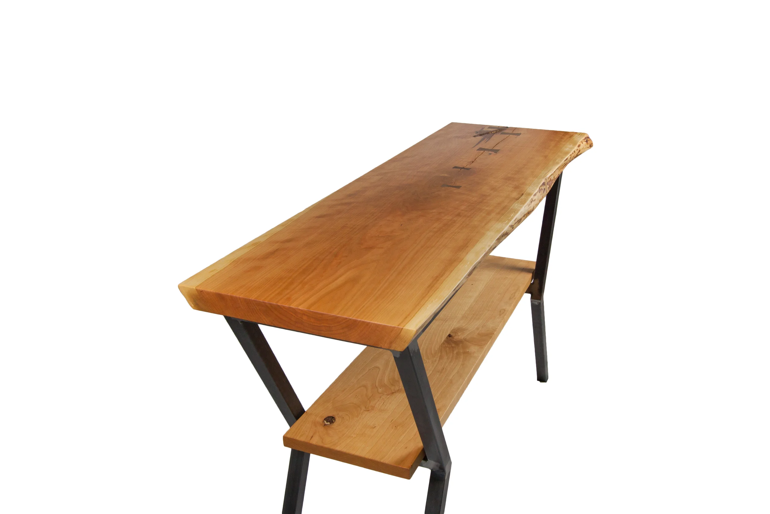 Live Edge Cherry Console Table