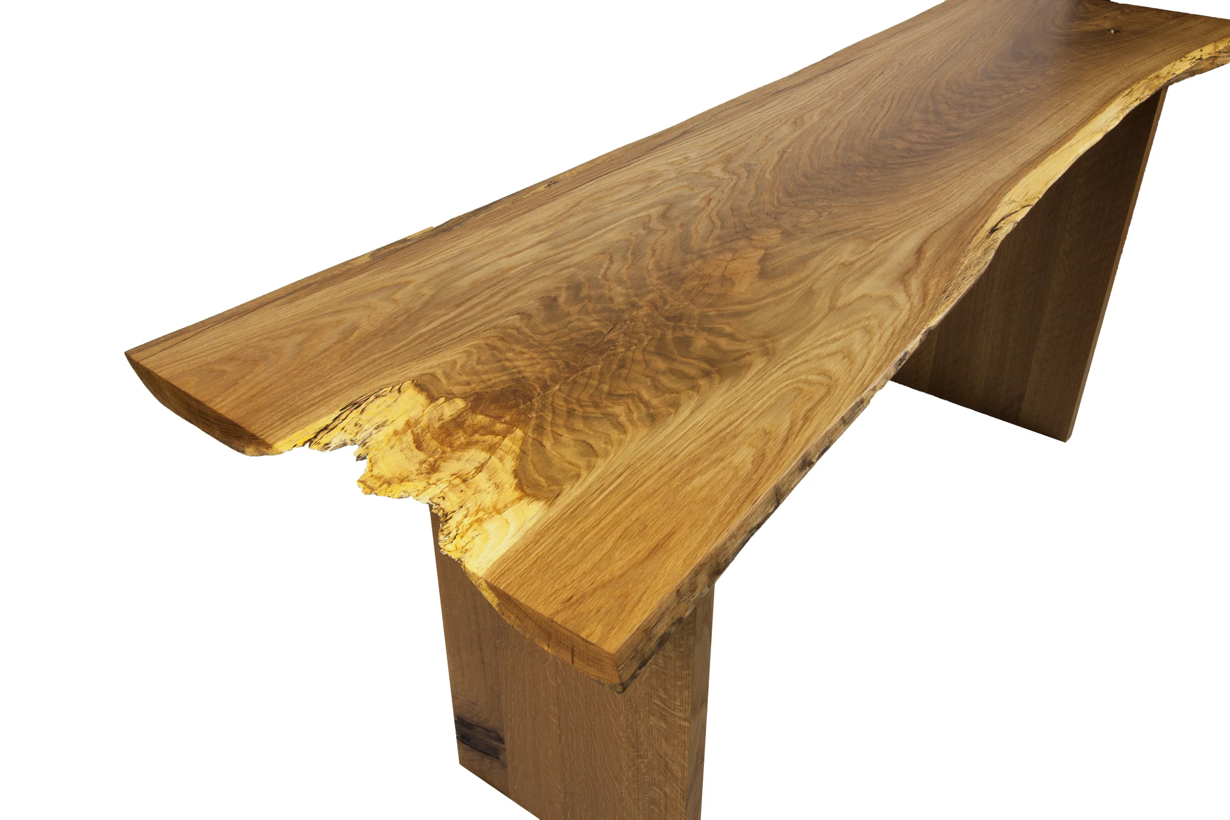 Live Edge White Oak Desk