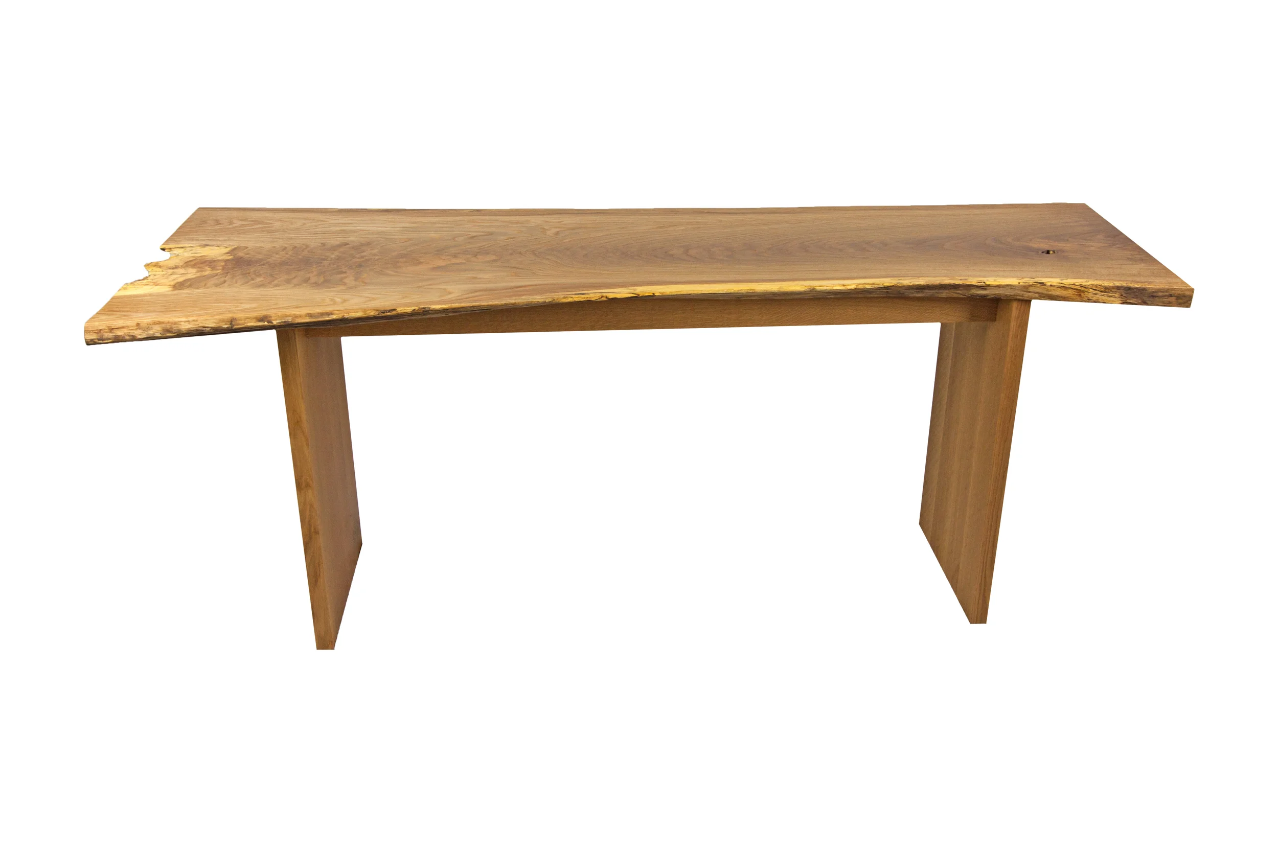 Live Edge White Oak Desk