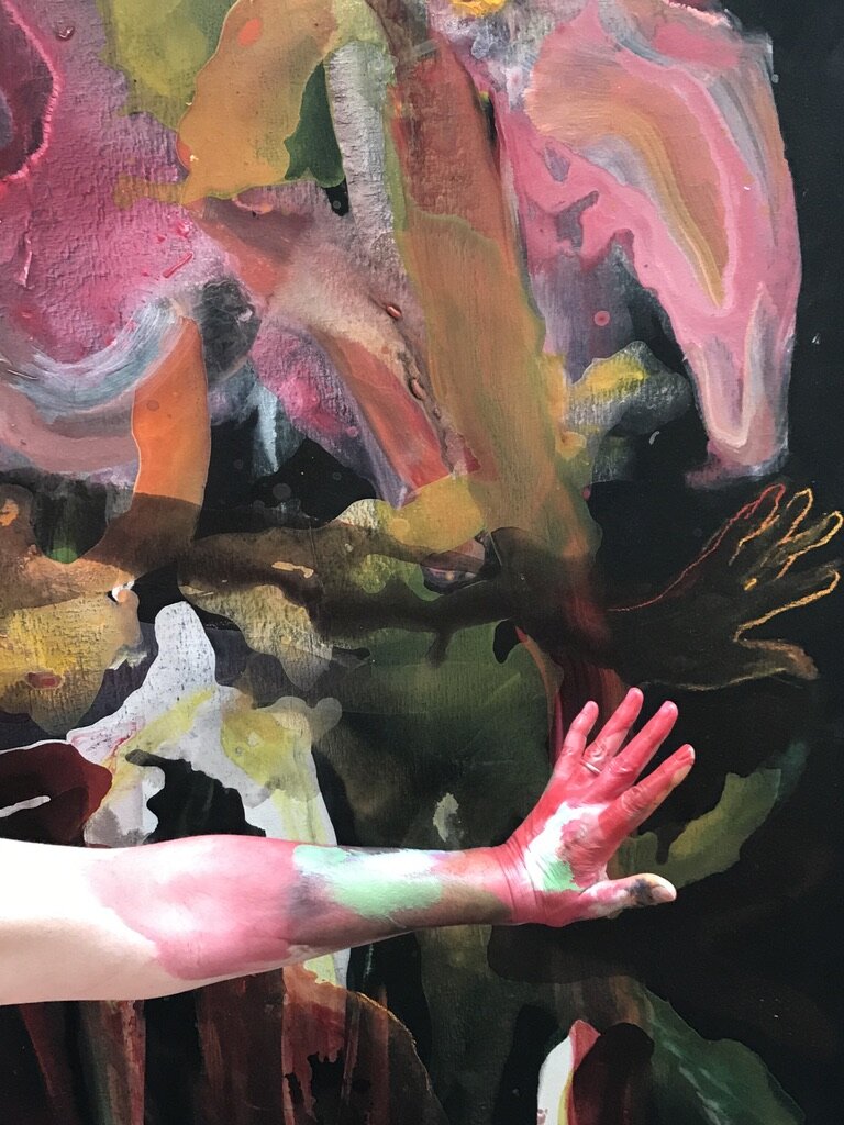 Phoebe's hand, detail