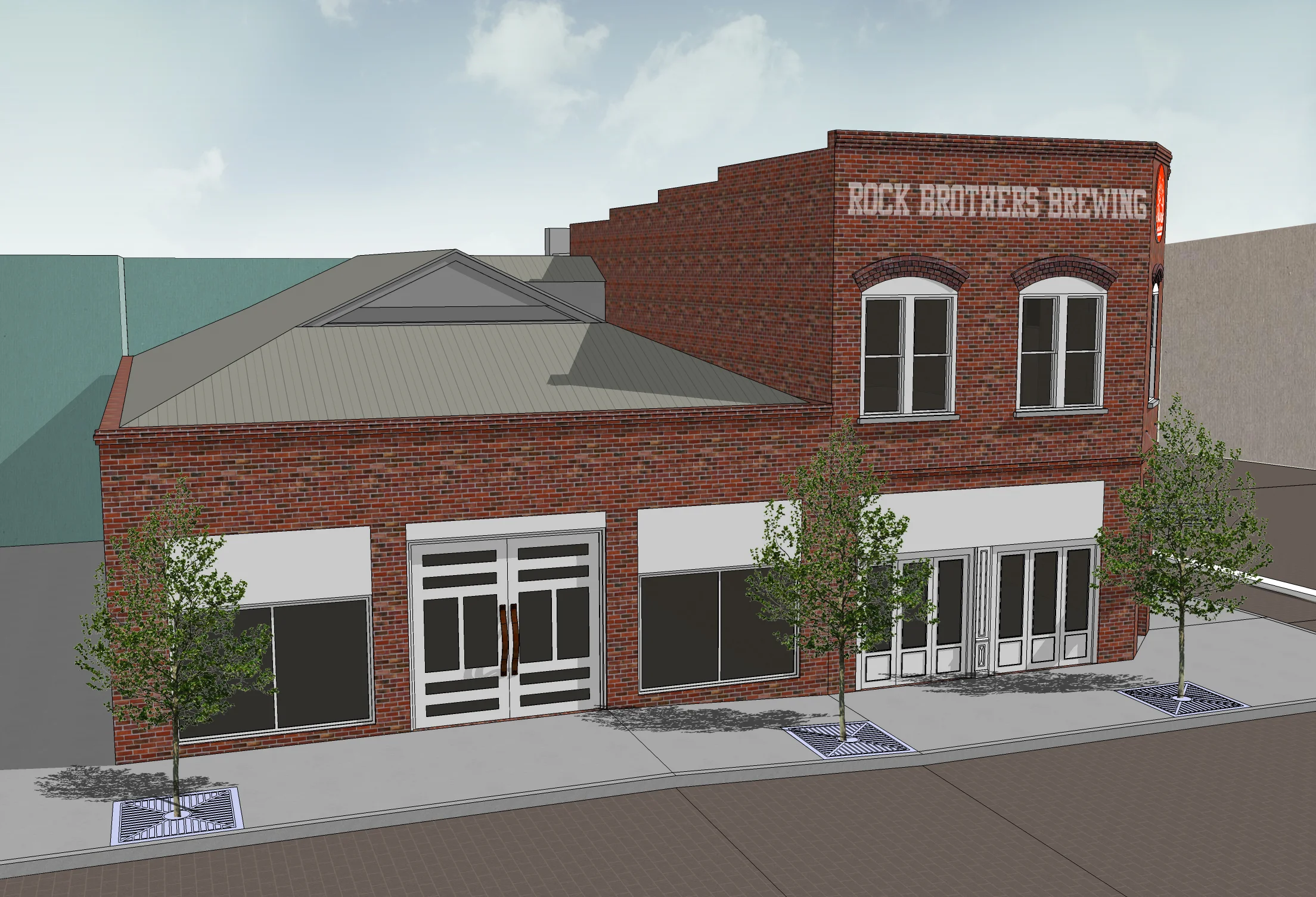 Rendering - West Facade