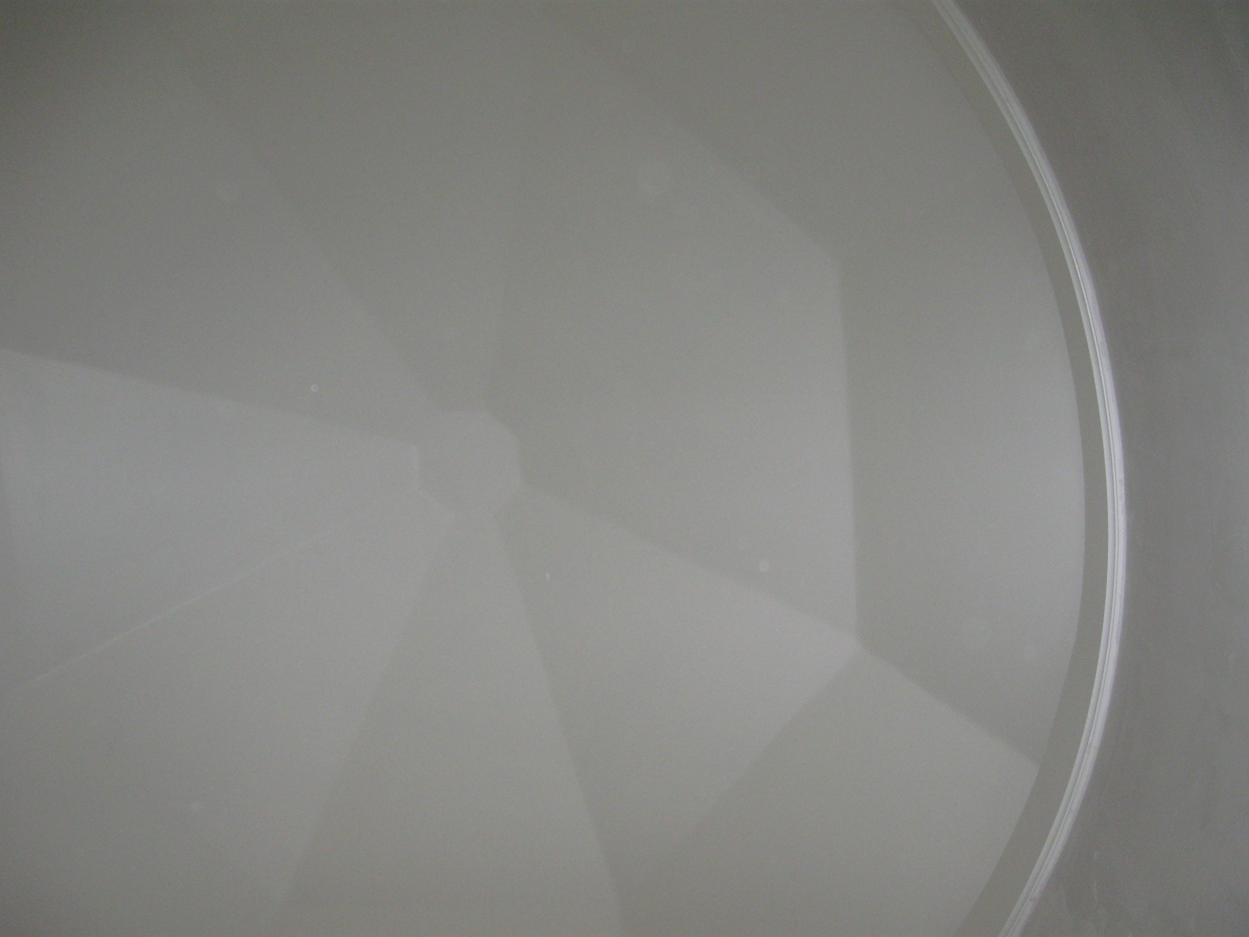  Interior shot looking up at the finished mud work. 