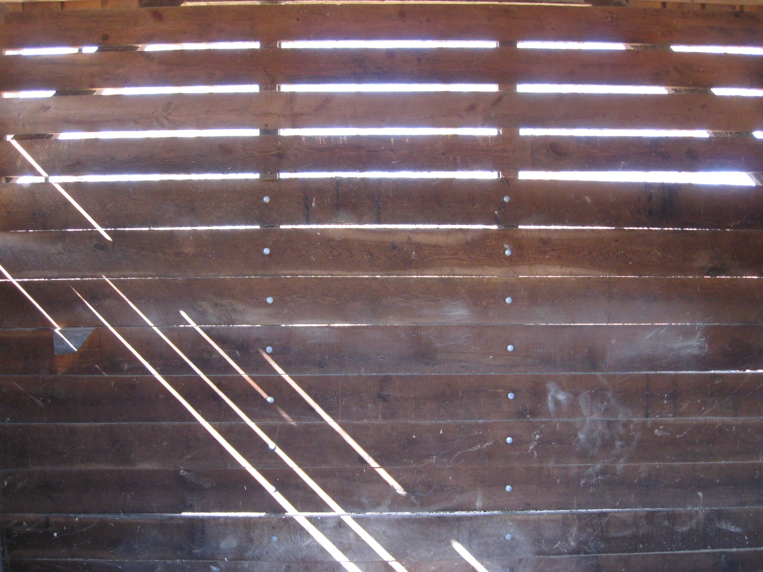  Two inch white oak bolted in channel for easy replacement. 