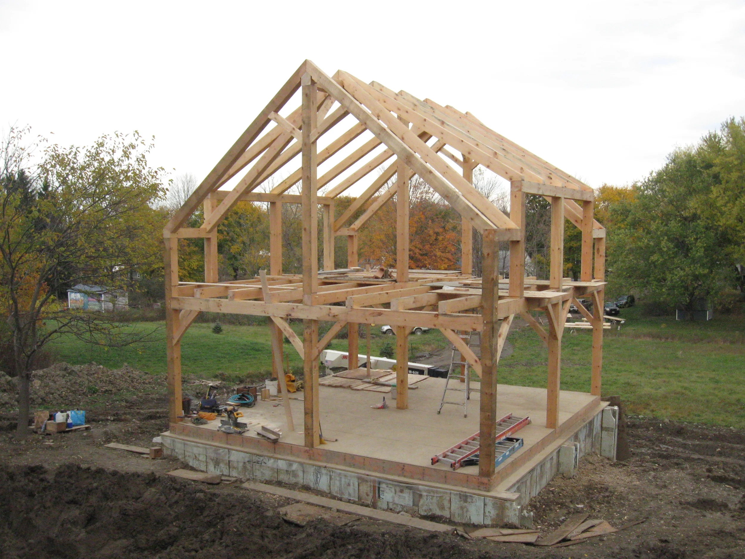  Heavy scantlings on this&nbsp;twenty four square building give it a proud and protective feel. Design by The Shelter Institue. 