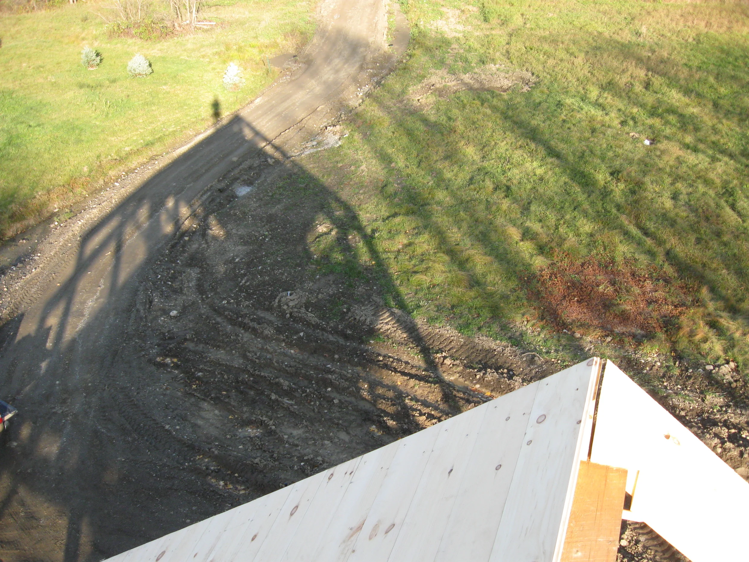  View from the ridge of a recent frame we cut working in tandem with the owner/builder. 