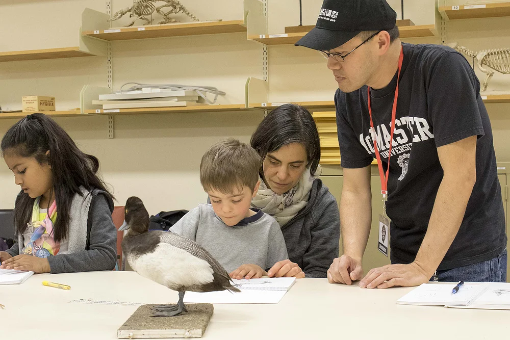 Junior Nature Sketch class at the Royal Ontario Museum. Photo: Mark Peck
