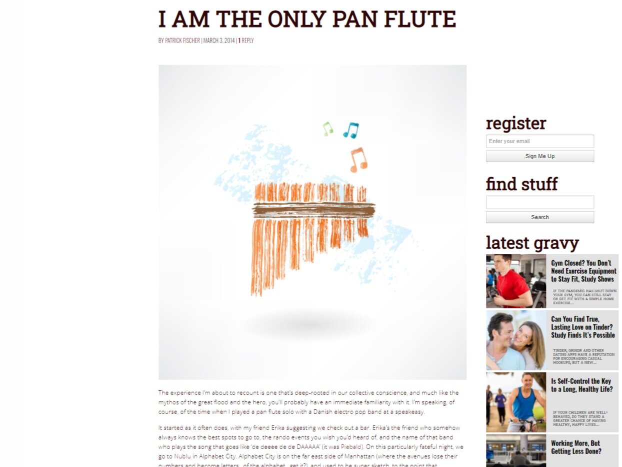 I am the Only Panflute