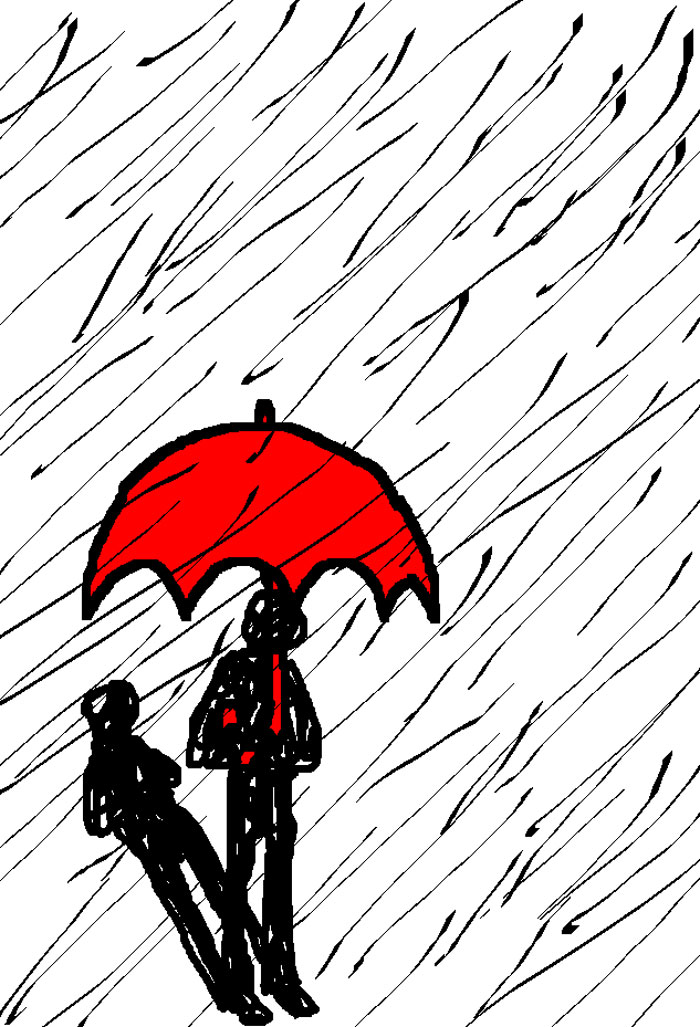 Mi paraguas rojo / My red umbrella