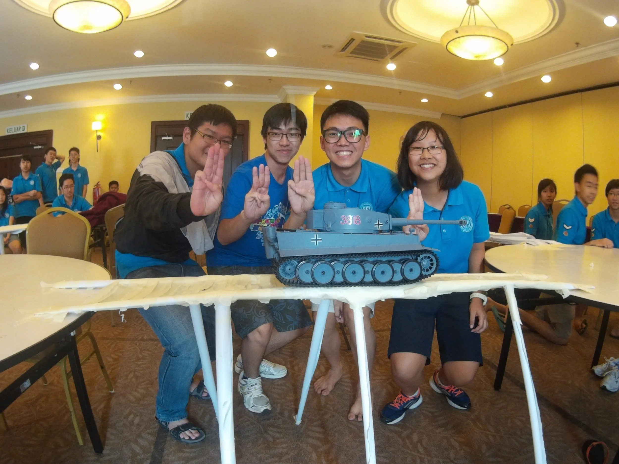 Team 3 ready to cross!