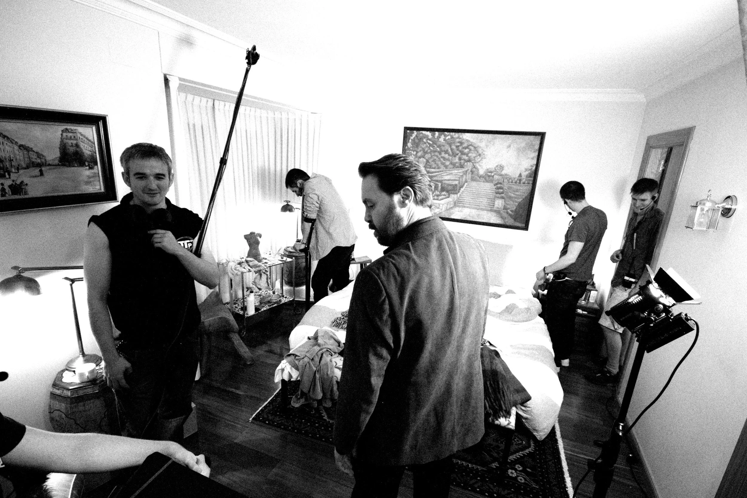 Behind the scenes photo of Ben Cura, Christian McKay and crew © Tough Dance Ltd. All Rights Reserved