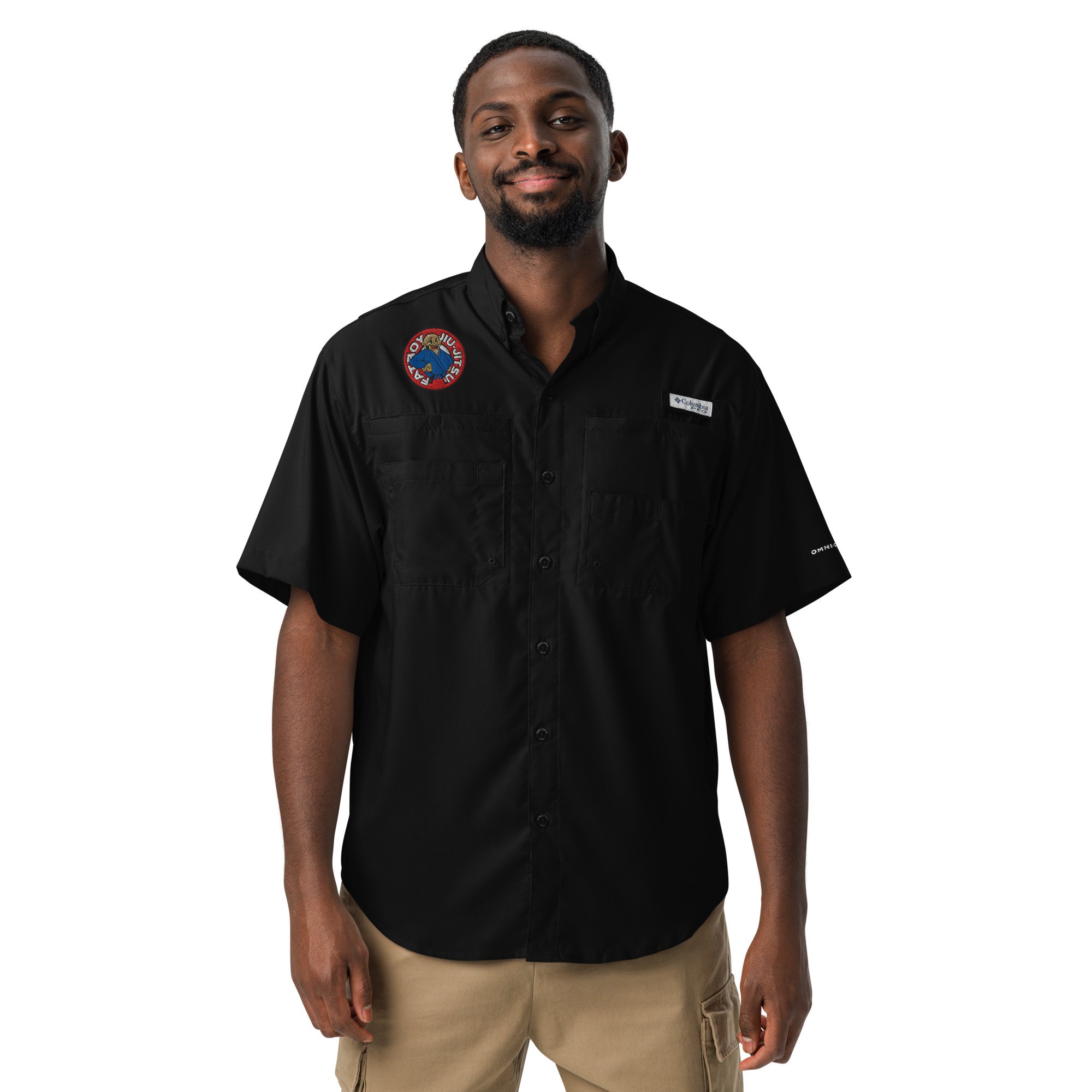 mens-columbia-short-sleeve-button-shirt-black-front-6ab13153b2a7a.jpg