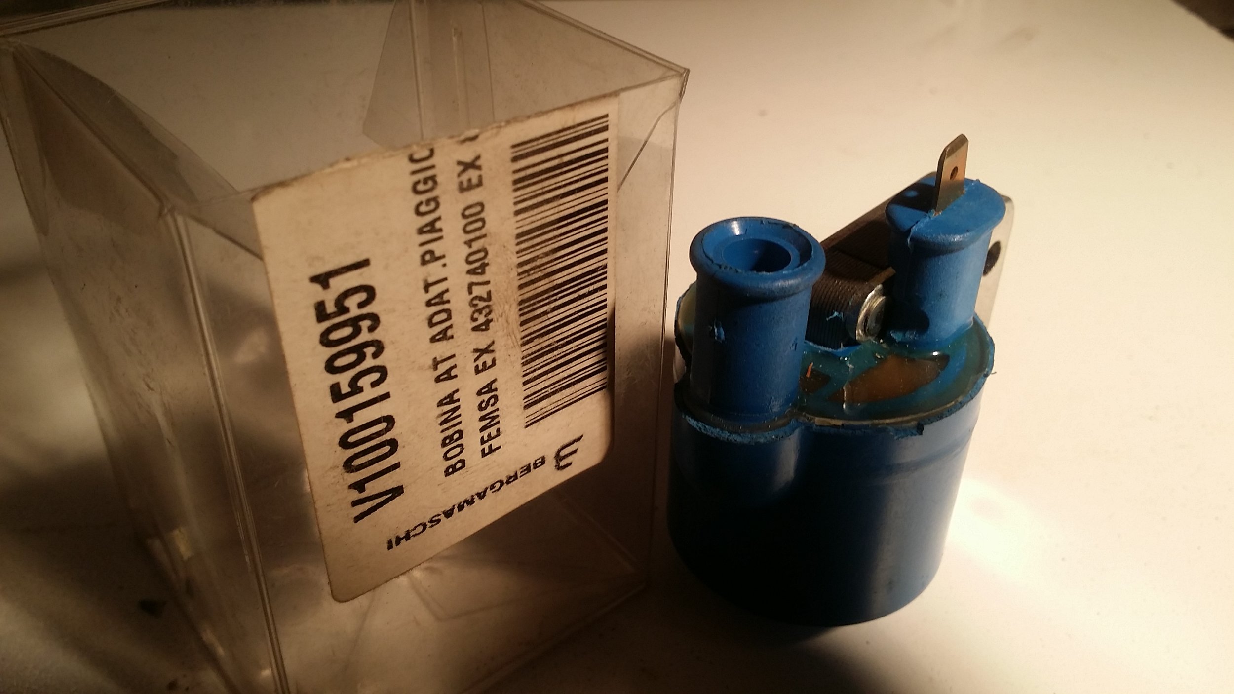 Ducati ignition coil blue