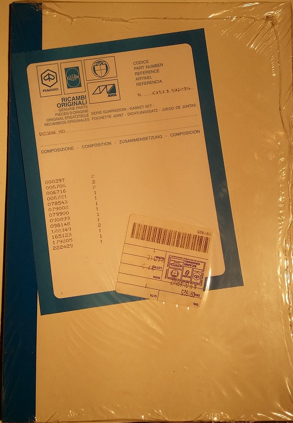 Gasket Set Smallframe 50 piaggio OEM