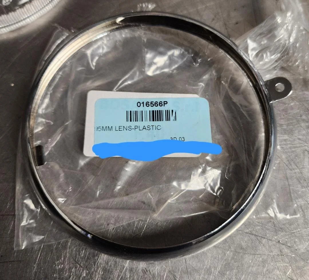 Headlamp Rim SIEM, 11902 95mm trim chrome for Vespa 125 V1-15/​V30-33/​VU/​ Hoffmann