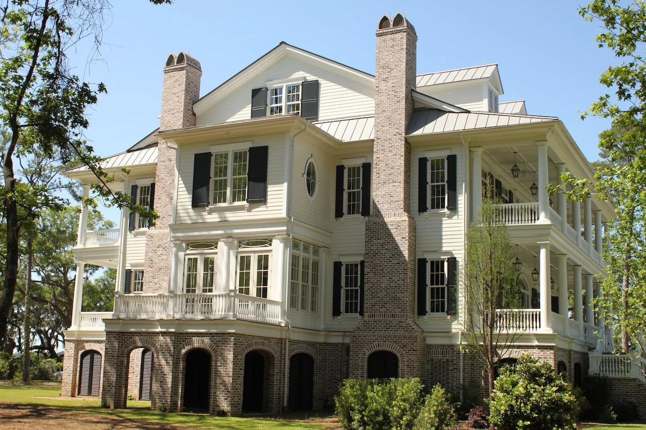  A Lowcountry residence designed for enjoying the long views over the Wadmalaw Sound. 