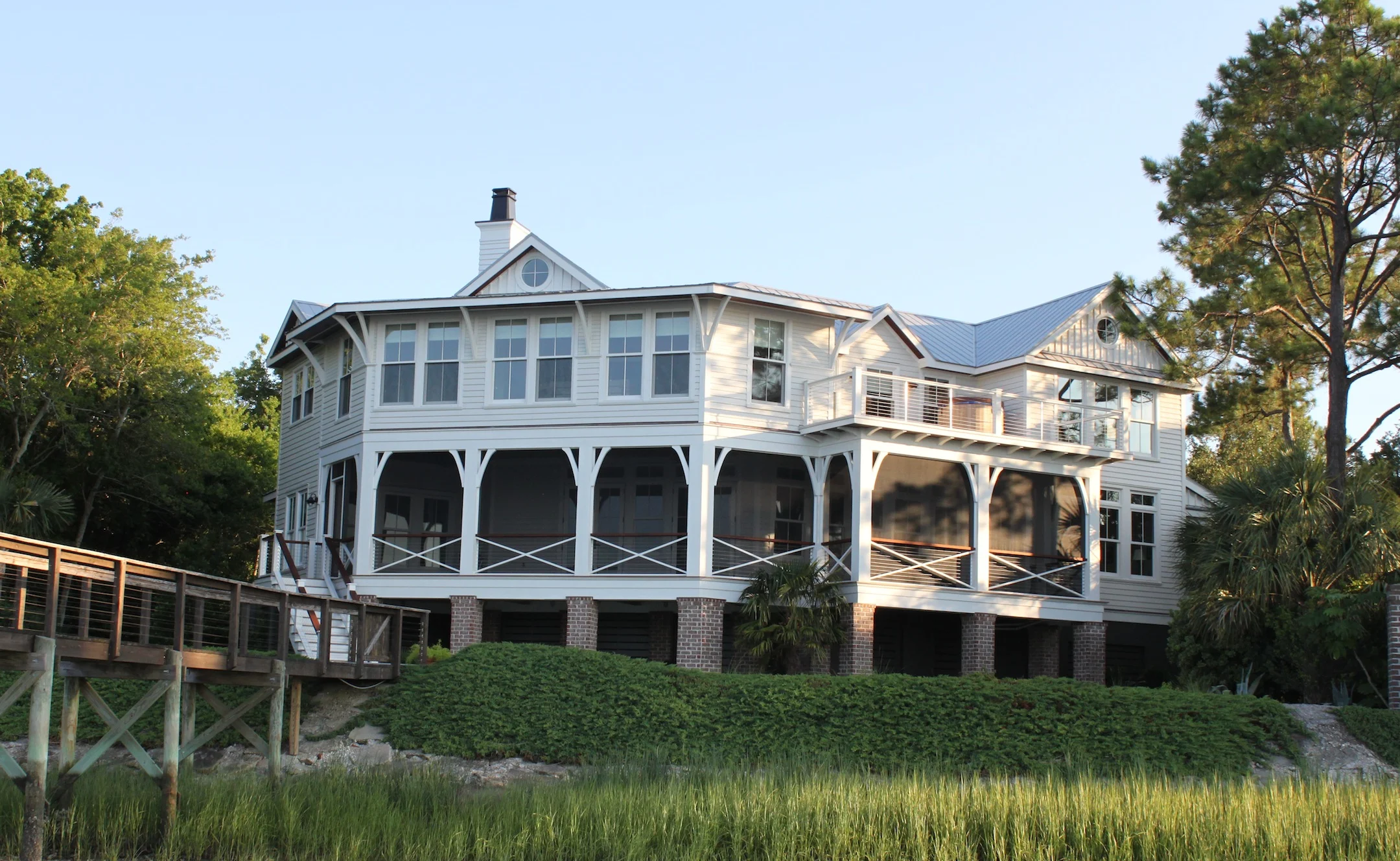  A thorough renovation of a 1980's residence on the Intracoastal Waterway on Sullivan's Island. 