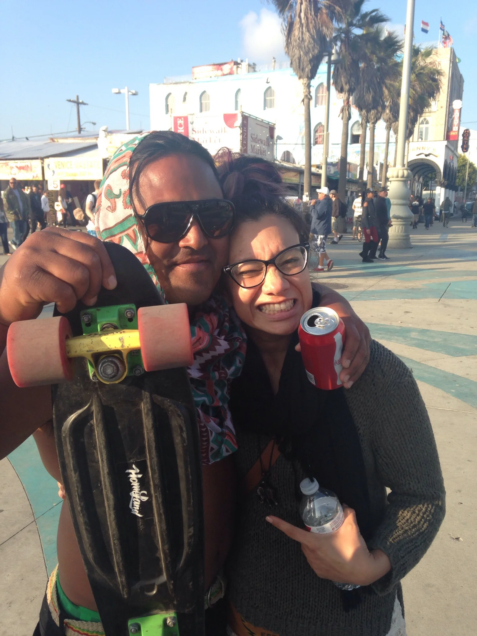 Giovanni and I on the boardwalk on our last day in Venice