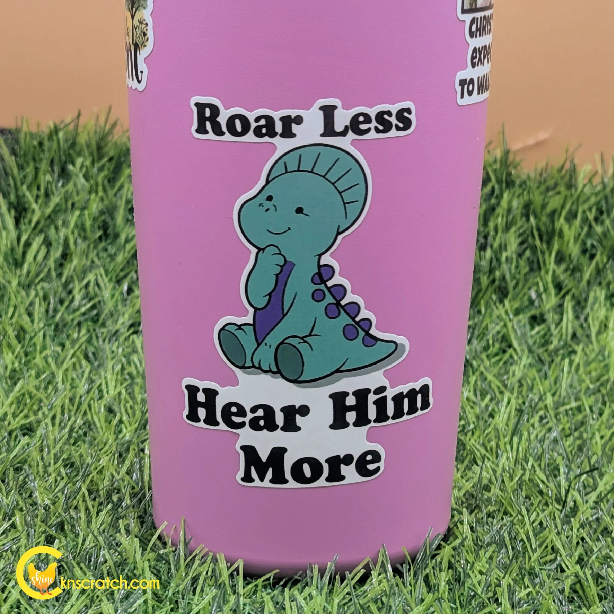 Hear Him More dinosaur sticker for lds.jpg