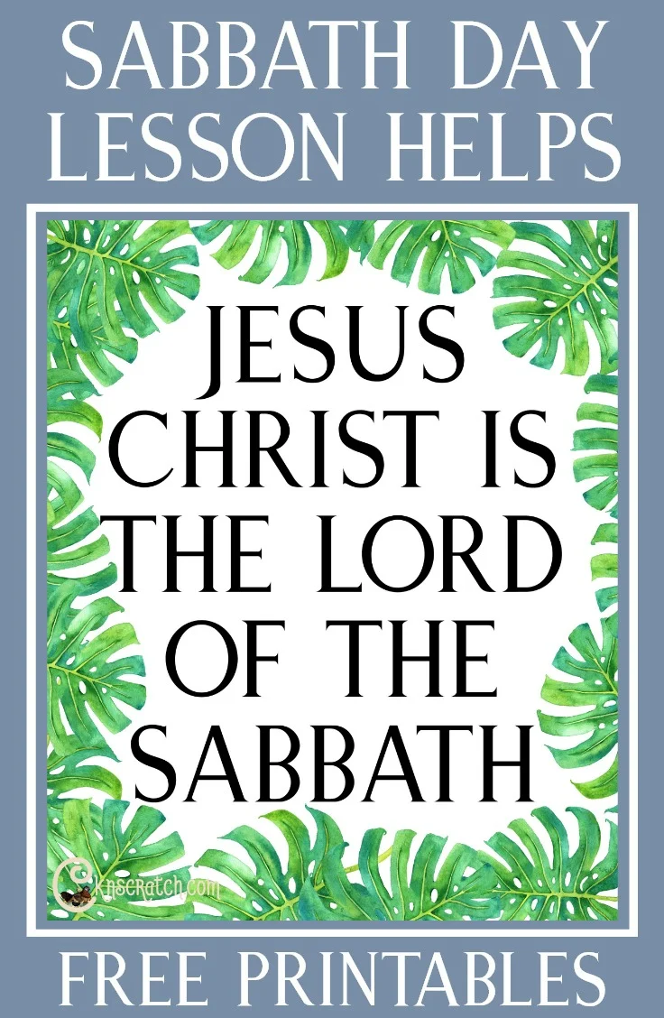 Teaching Helps For Jesus Christ Is The Lord Of The Sabbath Chicken Scratch N Sniff Teaching Helps For Jesus Christ Is The Lord Of The Sabbath Chicken Scratch N Sniff
