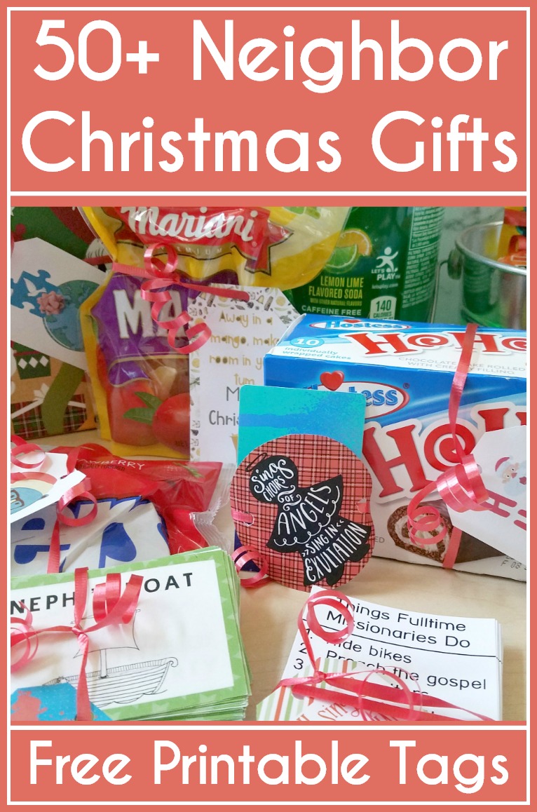 Easy Neighbor Christmas Gifts with Free Printable Tags