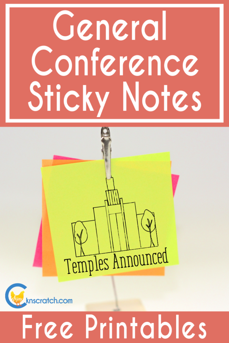 General Conference Sticky Notes