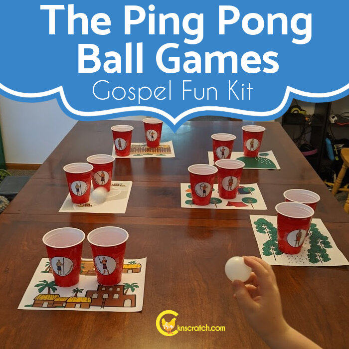 The Ping Pong Ball Games Gospel Fun Kit — Chicken Scratch N Sniff