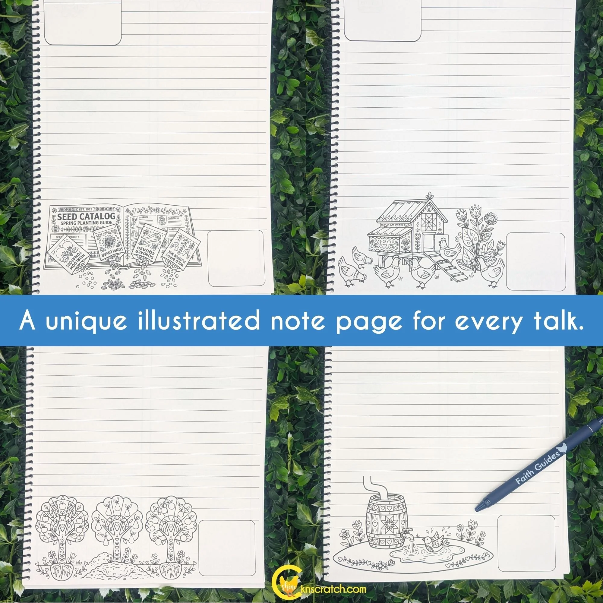 beautiful illustrated note pages for every gc talk.jpg