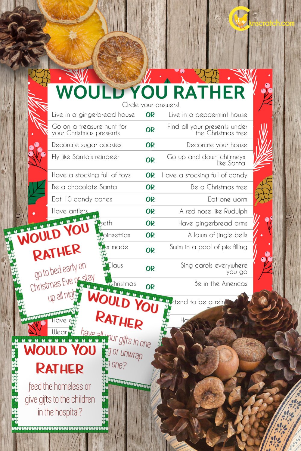 Christmas Would You Rather? - Free Printable! - Kids Activity Zone