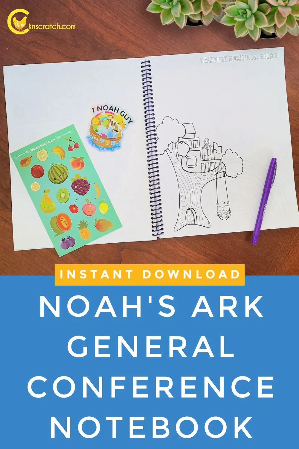 Noah's Ark General Conference Notebook — Chicken Scratch N Sniff