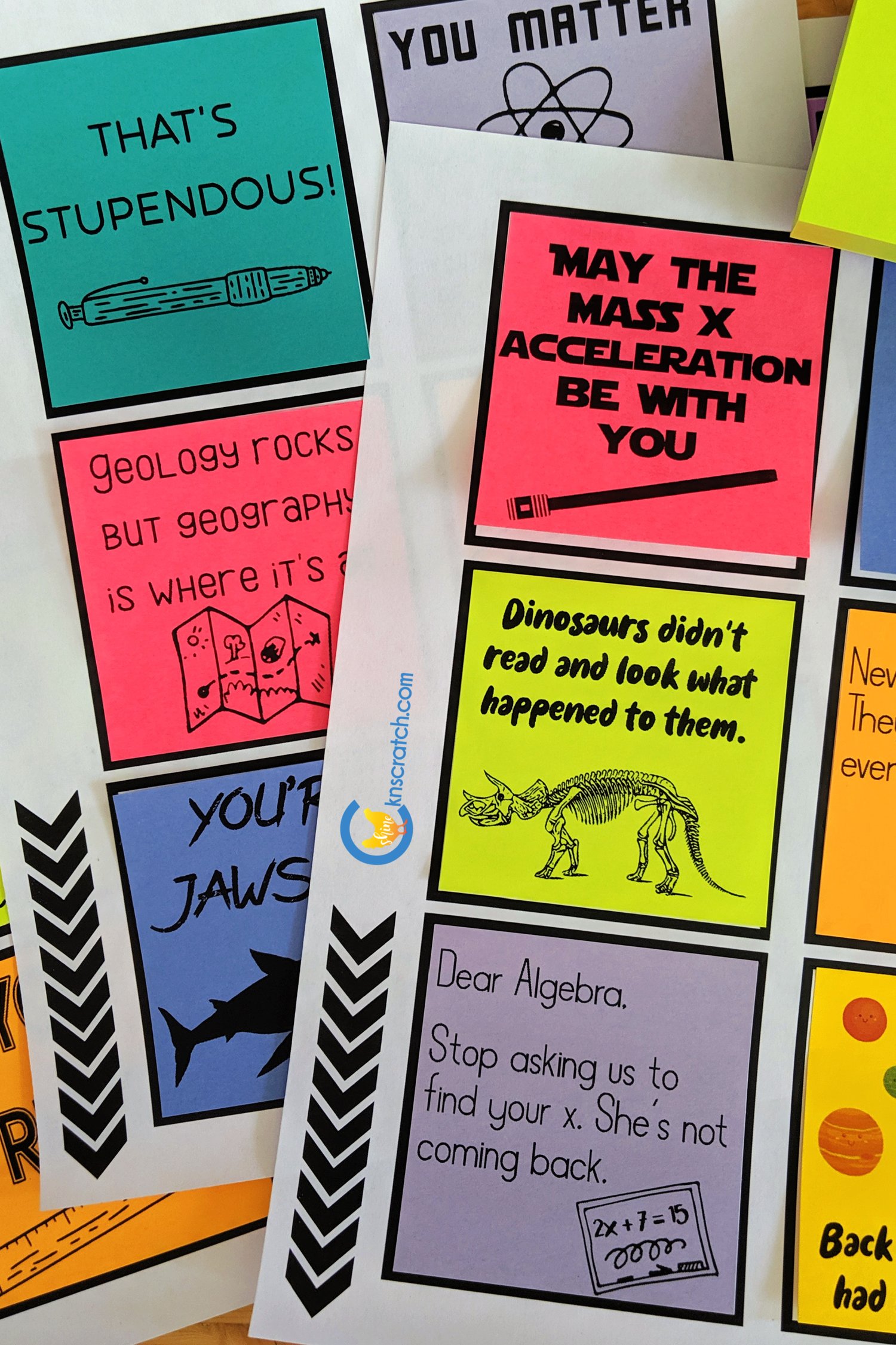 How to Print Custom Sticky Notes with a Free Template - Happy Teacher Mama