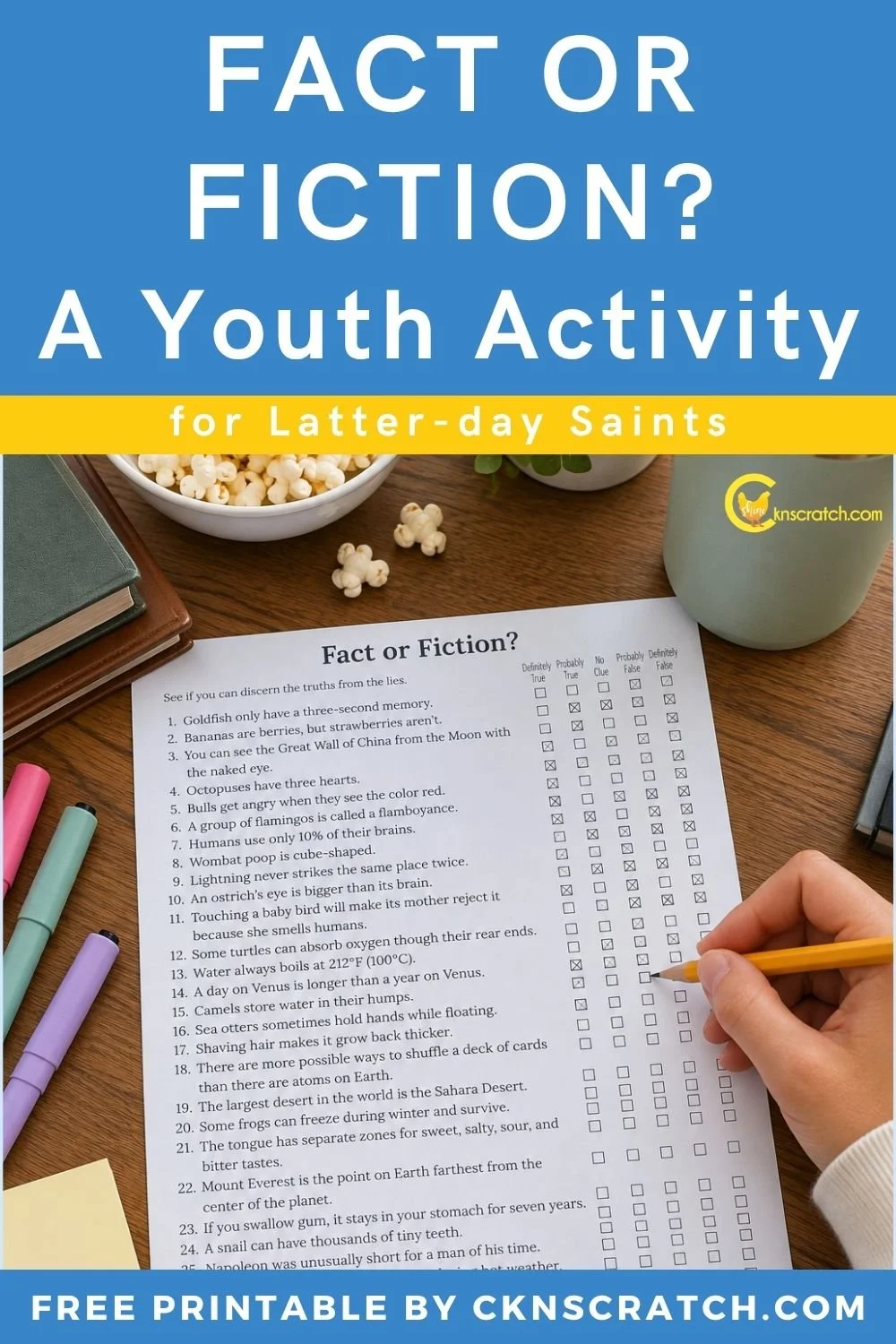 Fact or Fiction? A Free Printable Fact-Checking Game