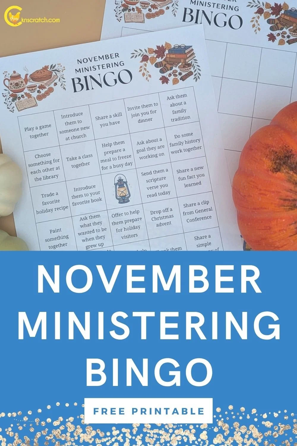 Free Ministering Bingo Boards for November