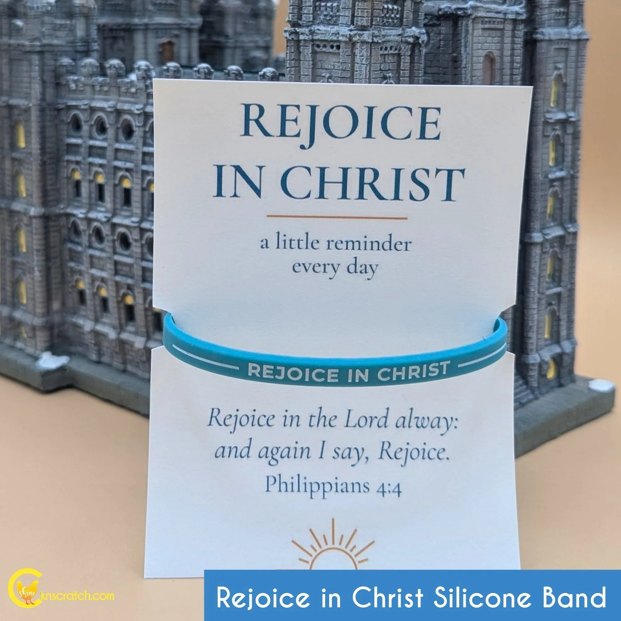 Rejoice in Christ Silicone Band (Ships to You)