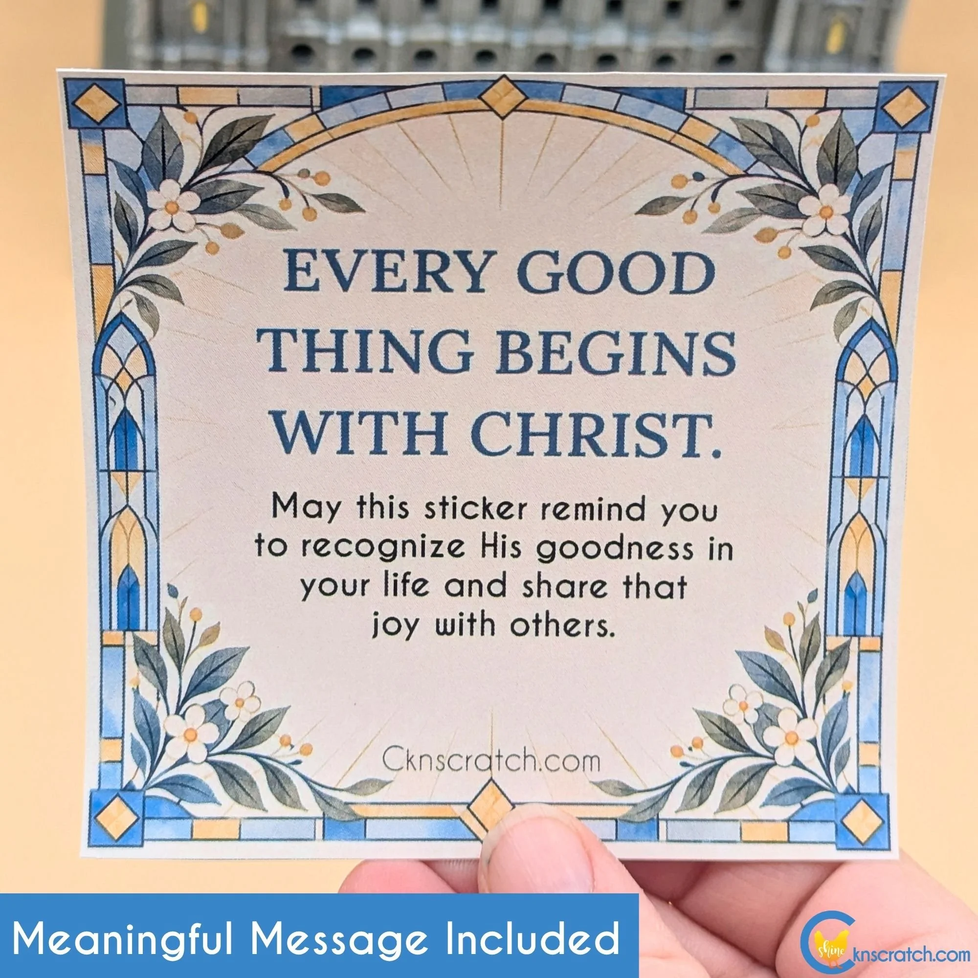 gift card for rejoice in Christ stain glass sticker.jpg