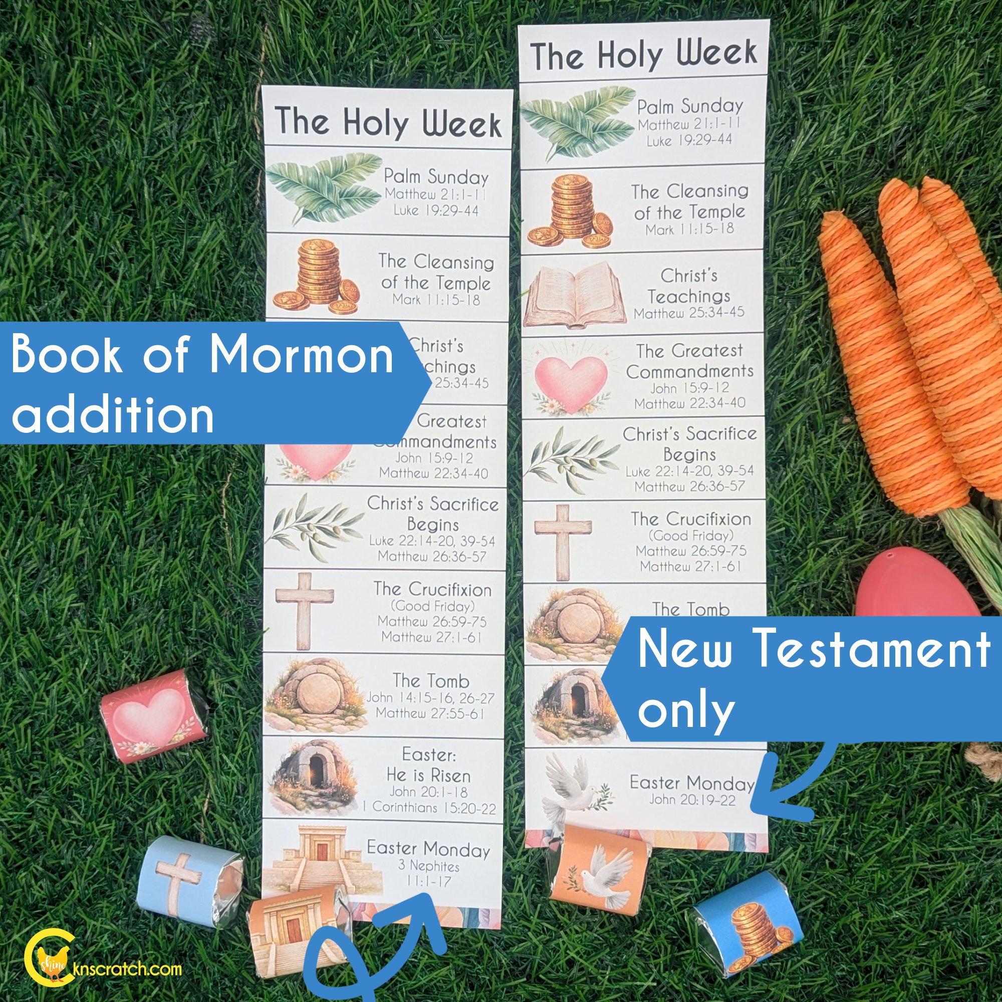 new testament and book of mormon version holy week candy.jpg