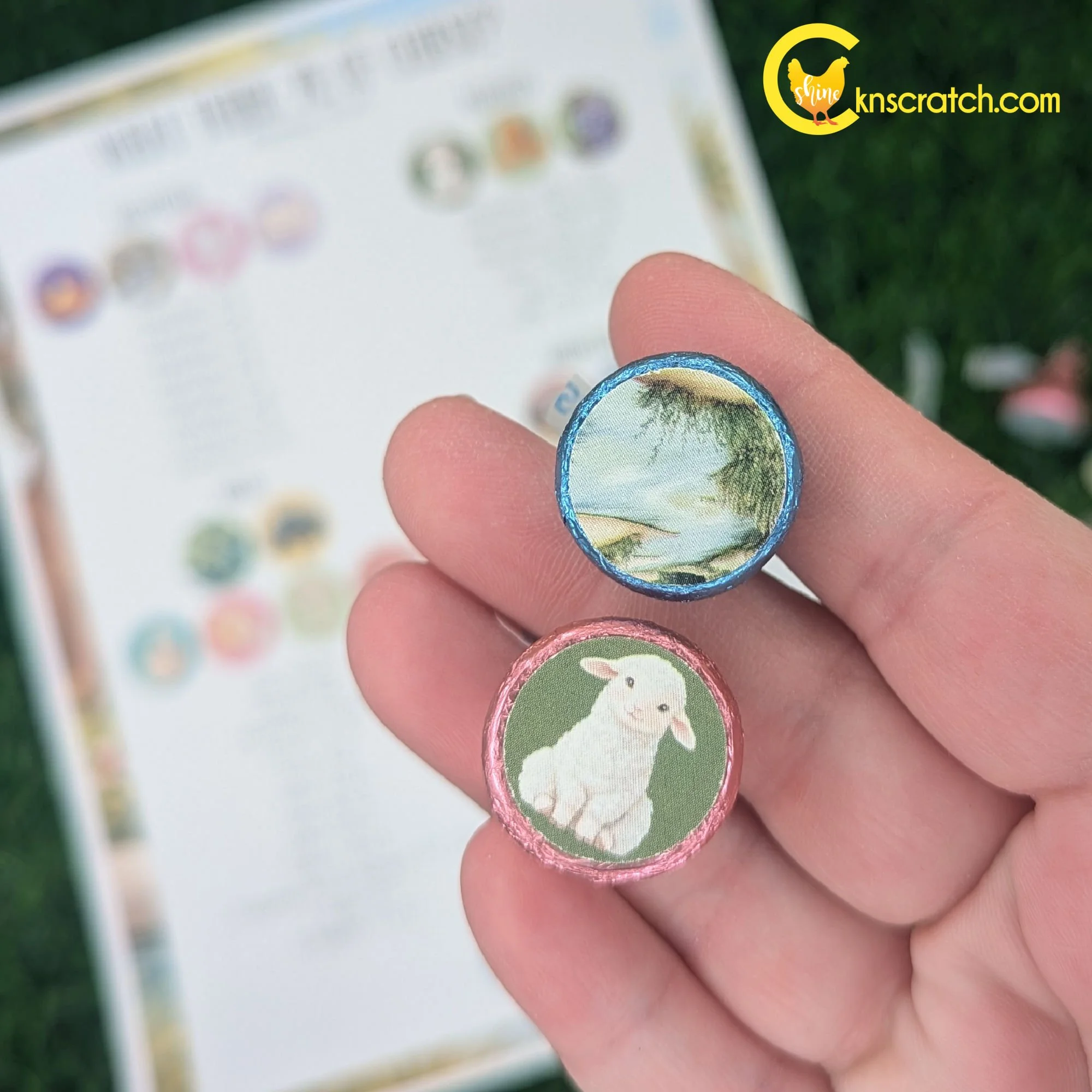 river and sheep candy wrapper for easter countdown.jpg